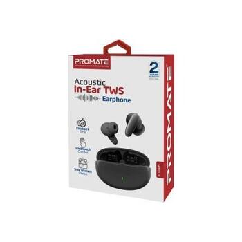 PROMATE Lush TWS Bluetooth Stereo Bezvadu Austiņas (CASLUSHBK)
