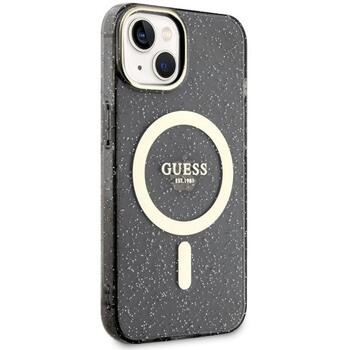 Guess GUHMP14SHCMCGK Glitter Gold MagSafe Защитный чехол для iPhone 14 / 15 / 13 6.1