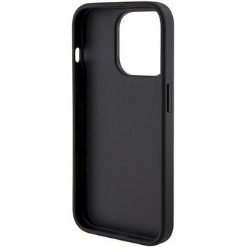 Guess GUHCP15XPGS4TDK Grip Stand 4G Triangle Strass Aizsargapvalks priekš iPhone 15 Pro Max 6.7