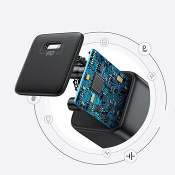 Joyroom Travel Charger Mini Type-C PPS PD Tīkla lādētājs 25W EU / melns (L-P251)