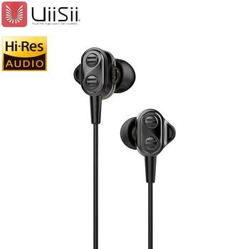 UiiSii Premium Hi-Res Oriģinālas Austiņas ar Mikrofonu un Skaļuma Regulēšanas pulti / 3.5mm / 1.2m (IT-DT800)