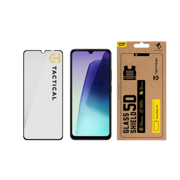 Tactical Glass Shield 5D Защитное стекло для Xiaomi Redmi 14C 4G/A4 5G/A5 4G/Poco C75 / чёрный (TA-57983123279)