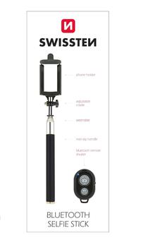 Swissten Bluetooth Selfie штатив для телефонов и камер с дистанционной кнопкой (SW-SELF-B-B)