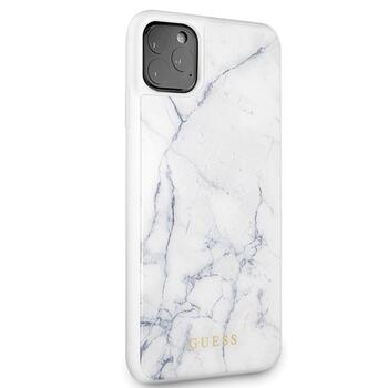 Guess GUHCN65HYMAWH Защитный чехол для iPhone 11 Pro Max / белый Marble (GUHCN65HYMAWH)