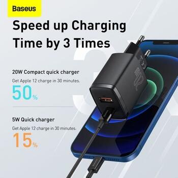 Baseus CCXJ-B01 Tīkla Lādētājs USB-C 20W (CCXJ-B01)