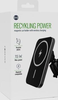 Forever Recycling MagSafe RUS138-MS-01 Автодержатель с зарядкой 15W (GSM180741)