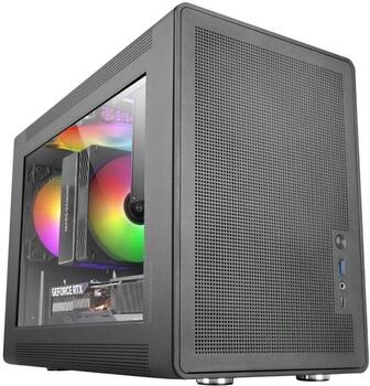 Mars Gaming MCXPS mATX Ultra-Compact Gaming PC Case with MESH & Glass Panel (MCXPS)