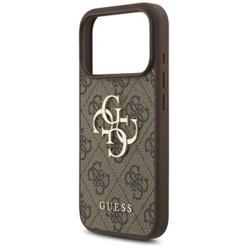 Guess 4G Big Logo Case Aizsargapvalks priekš iPhone 17 Pro / brūns (GUHCP17L4GMGBR)