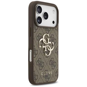Guess 4G Big Logo Case Aizsargapvalks priekš iPhone 17 Pro / brūns (GUHCP17L4GMGBR)