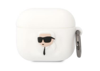 Karl Lagerfeld 3D Logo NFT Karl Head Silicone Case Чехол для наушников Apple AirPods 3 (KLA3RUNIKH)