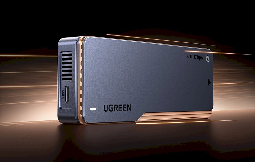 UGREEN D703 Чехол-корпус для SSD M.2 NVMe USB4 / серый (UG-65727)