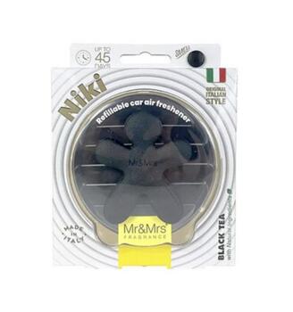 Mr&Mrs Fragrance Niki BIG Black Leather Автомобильный Ароматизатор Black Tea (8053288297954)