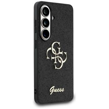 Guess Fixed Glitter Big 4G Metal Logo Защитный чехол для Samsung Galaxy S26 / чёрный (GUHCS26SHG4SGK)
