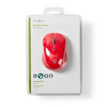 Nedis MSWS400RD Безпроводная мышка 800 / 1200 / 1600 DPI (MSWS400RD)