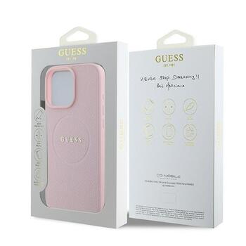 Guess GUHMP15XPGHSMMP Grained Ring MagSafe Защитный чехол для iPhone 15 Pro Max 6.7