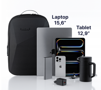 Qualo QPS-W-USB-01 Ultimate Line USB-C Mugursoma 15.6