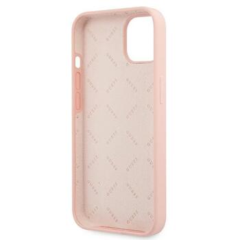 Guess GUHCP13SLS4GWPI Silicone 4G Logo Защитный чехол для iPhone 13 mini 5,4
