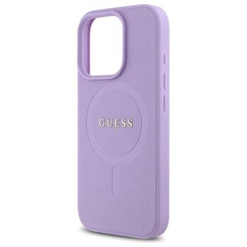 Guess GUHMP16LPSAHMCU Saffiano MagSafe Aizsargapvalks priekš iPhone 16 Pro 6.3