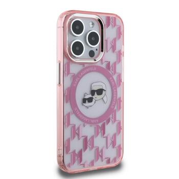 Karl Lagerfeld KLHMP15XHMCKMHP IML Monogram Karl&Choupette Head Aizsargapvalks priekš iPhone 15 Pro Max 6.7