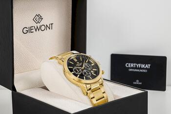 Giewont Chronograph Sapphire Vīriešu pulkstenis / zelta melns (GW8510-B5)