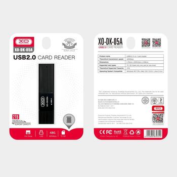 XO DK05A USB 2.0 Karšu lāsītājs (GSM167693)