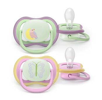 Philips Avent Ultra Air Night Детские Пустышки 6-18m 2pcs (SCF376/29)