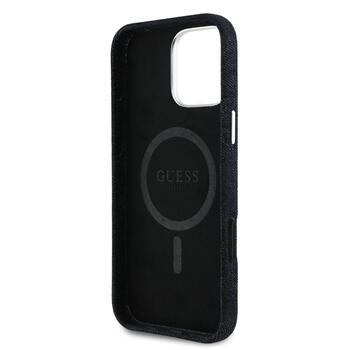 Guess Denim Triangle Logo MagSafe Case Aizsargapvalks priekš Apple iPhone 16 Pro (GUHMP16LRJFWTLK)
