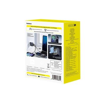 Baseus EnerFill FH11 GaN Fast Desktop Charger Сетевое зарядное устройство 140W / космический чёрный (E0121J00)