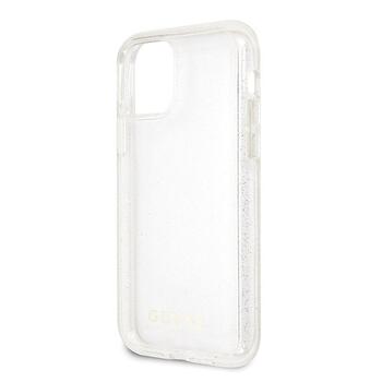 Guess GUHCN65PCGLSI Hardcase Glitter Защитный чехол для iPhone 11 Pro Max / серебристый (GUHCN65PCGLSI)