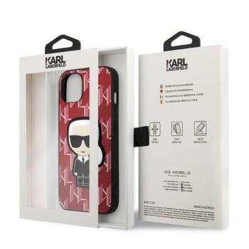 Karl Lagerfeld KLHCP13SPMNIKPI Monogram Ikonik Patch Aizsargapvalks priekš iPhone 13 mini 5,4