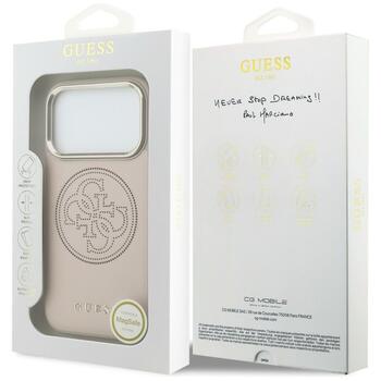 Guess Perforated 4G MagSafe Case Защитный чехол для iPhone 17 Pro Max / розовый (GUHMP17X5PG4SRGP)