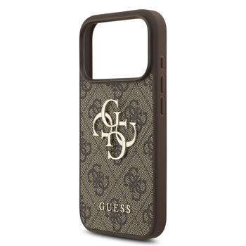 Guess PU 4G Metal Logo Strap Case Чехол для Apple iPhone 17 Pro (GUHCP17LP4GMGSW)