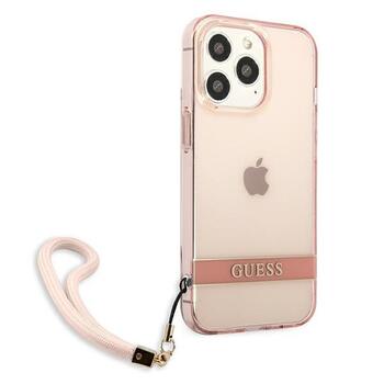 Guess GUHCP13XHTSGSP Hardcase Translucent Stap Aizsargapvalks priekš iPhone 13 Pro Max 6,7