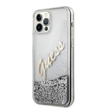 Guess GUHCP12LGLVSSI Glitter Vintage Script Hardcase Защитный чехол для iPhone 12 Pro Max 6,7