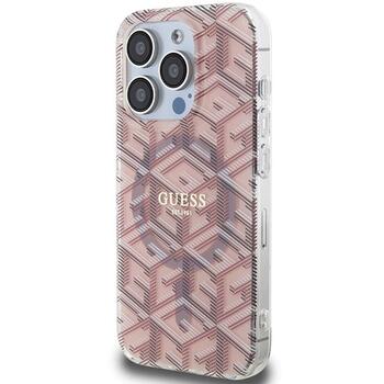 Guess GUHMP15LHGCUSTGP IML GCube MagSafe Aizsargapvalks priekš iPhone 15 Pro 6.1