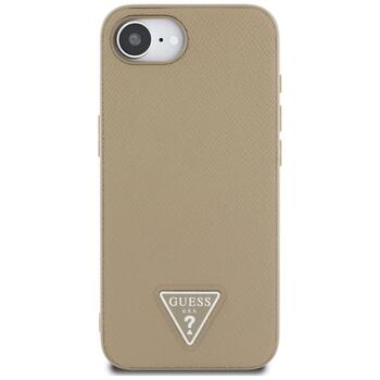 Case Guess Grained Triangle MagSafe Защитный чехол для iPhone 16e / 17e / коричневый (GUHMPSE4PGTSPSW)