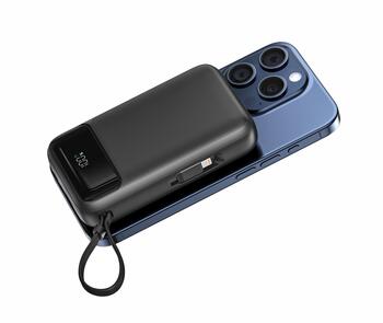 Swissten Power Bank 20000 mAh 20W со встроенными кабелями USB-C и Lightning (совместим с MagSafe) (22013934)
