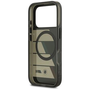 BMW M IML Metal Buttons Tricolor Lines MagSafe Case Aizsargapvalks priekš Apple iPhone 17 Pro (BMHMP17L25HTTRIK)