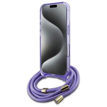 Guess GUHMP16SHCTSGNSU Crossbody Cord Script MagSafe Защитный чехол для iPhone 16 6.1