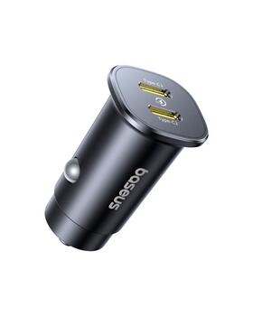 Baseus GoTrip Автомобильный зарядное устройство C+C / QC 3.0 / 30W (C00072300123-01)