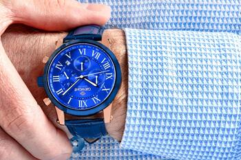 Giewont Chronograph Sapphire Vīriešu pulkstenis GW6260-A5 / vara zils (GW6260-A5)