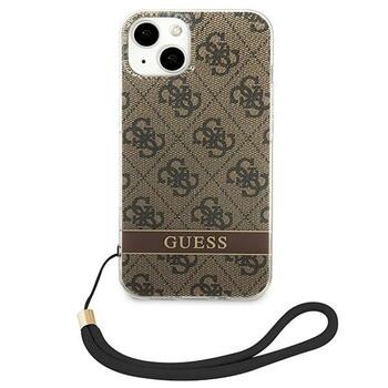 Guess GUOHCP14MH4STW Hardcase 4G Print Strap Aizsargapvalks priekš iPhone 14 Plus / 15 Plus 6.7