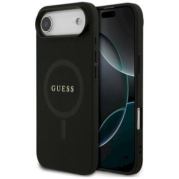 Guess Saffiano Classic Logo MagSafe Защитный чехол для iPhone Air / чёрный (GUHMP17MPSAHMCK)