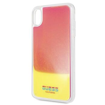 Guess GUHCI65GLCPI California Glow in the dark Защитный чехол для iPhone Xs Max / розовый (GUHCI65GLCPI)