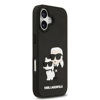 Karl Lagerfeld 3D Rubber Double Heads Case Чехол для Apple iPhone 17 (KLHCP17S3DRKCNK)