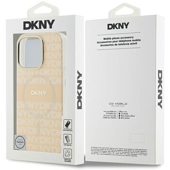 DKNY Repeat Texture Pattern With Stripe Защитный Чехол для Apple iPhone 16 Pro (DKHMP16LHRHSEP)