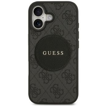Guess 4G Circle Classic Logo MagSafe Case Защитный чехол для iPhone 17 / чёрный (GUHMP17SP4PGRSGK)