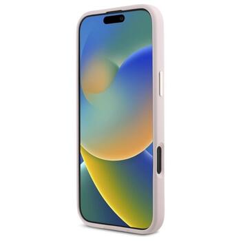 Guess GUHCP16SSMBSLP Silicone Script Metal Logo & Frame Защитный чехол для iPhone 16 6.1