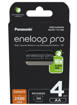 Panasonic Eneloop Pro Аккумуляторные Батарейки  4xAA / 2500mAh (BK-4LCCE/2BE)