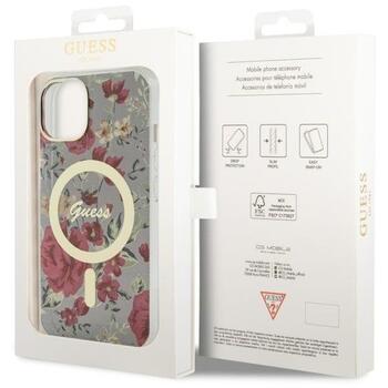 Guess GUHMP14MHCFWSA Hardcase Flower MagSafe Защитный чехол для iPhone 14 Plus / 15 Plus 6.7